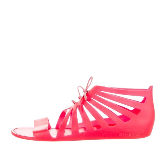 GIVENCHY Rubber Gladiator Sandals Size: 11 | IT 41 - Picture 1 of 10